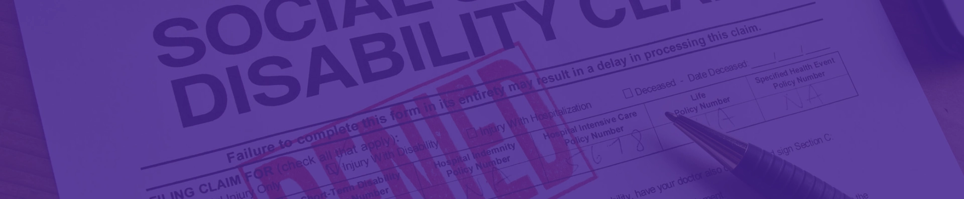 Document on denial of disability