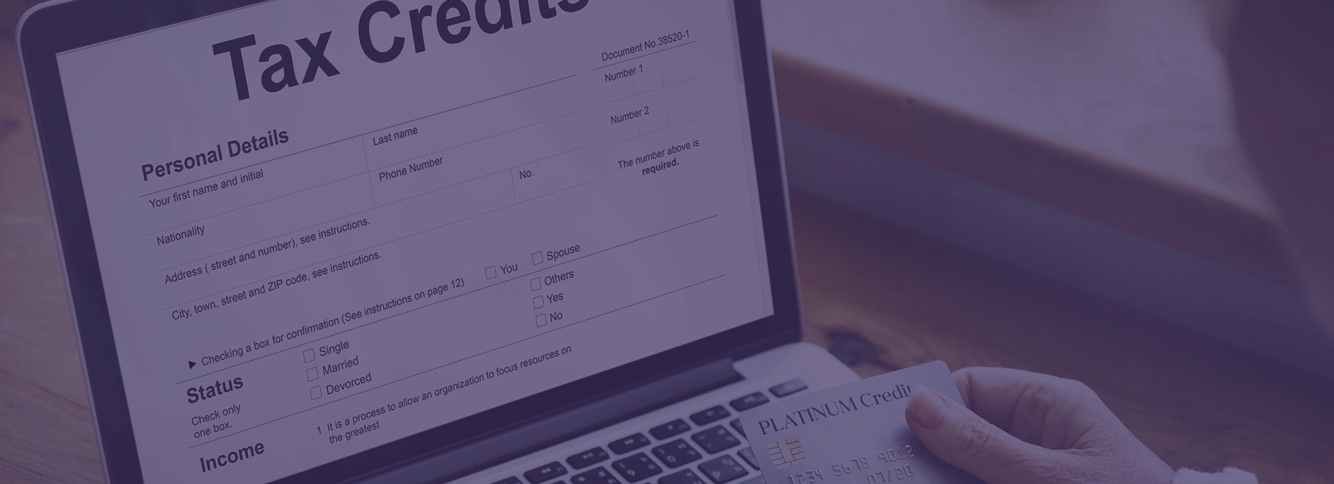 A Man calculates taxes on a long term disability